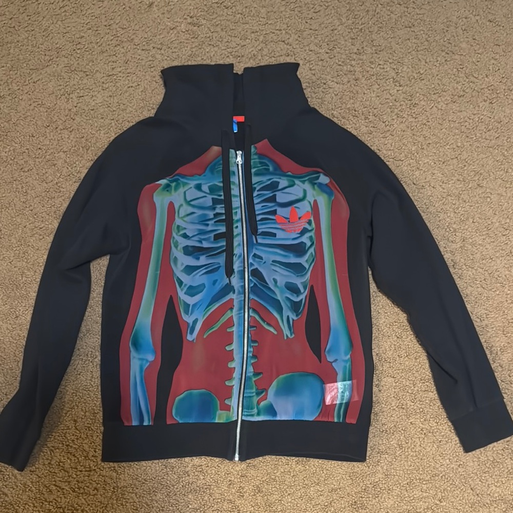Adidas Skeleton Graphic Zip-Up Jacket